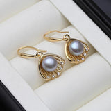 Real Freshwater Pearl Earrings for Women, Bridal Gift