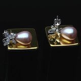 Natural Pearl Earrings 925 Silver Butterflyer