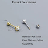 Mini Pearl Sterling Silver Stud Earrings for Girl
