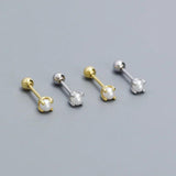Mini Pearl Sterling Silver Stud Earrings for Girl