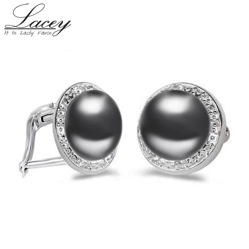 Freshwater Pearl Earrings 925 Silver Jewelry Drop