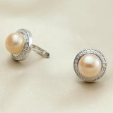 Freshwater Pearl Earrings 925 Silver Jewelry Drop