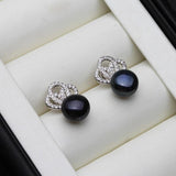 925 Sterling Silver Natural Freshwater Pearl Earrings for Women