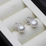 925 Sterling Silver Natural Freshwater Pearl Earrings for Women