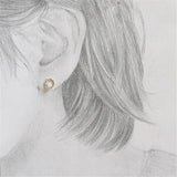 925 Silver Pea Pearl Earrings Vintage 14k Plated Jewelry
