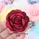10PCS Chiffon Gauze Flower Fabric Silk Flower Head Hair Accessories DIY Flowers