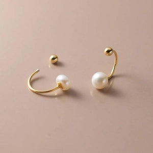 6-7mm Pearl Sterling Silver Stud Earrings for Women