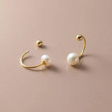 6-7mm Pearl Sterling Silver Stud Earrings for Women
