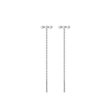 Sterling Silver Pearl Tassel Earrings - Fine Jewelry Accessories