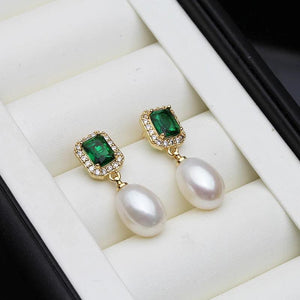 Natural Pearl Earrings For Women - Wedding Freshwater Pearl Earring