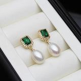 Natural Pearl Earrings For Women - Wedding Freshwater Pearl Earring