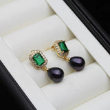 Natural Pearl Earrings For Women - Wedding Freshwater Pearl Earring