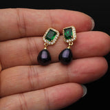 Natural Pearl Earrings For Women - Wedding Freshwater Pearl Earring