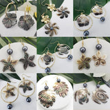 Natural Shell Earing Carved Turtle Dangle Earrings Plated Pearl Gift Woman