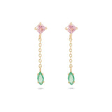 925 Silver Pastel CZ Mini Piercing Earring