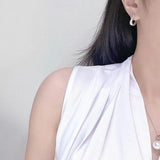 Pearl Cz Dangle Earring 925 Silver Drop Earrings for Party Wedding
