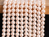 Pink Shell Pearl Beads Round Shape Size Options 4/6/8/10mm