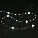Fishing Line Pearl Beads Garland Flowers Wedding Bridal Bouquet