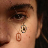 925 Silver Zircon Letter Necklace Choker Jewelry for Women
