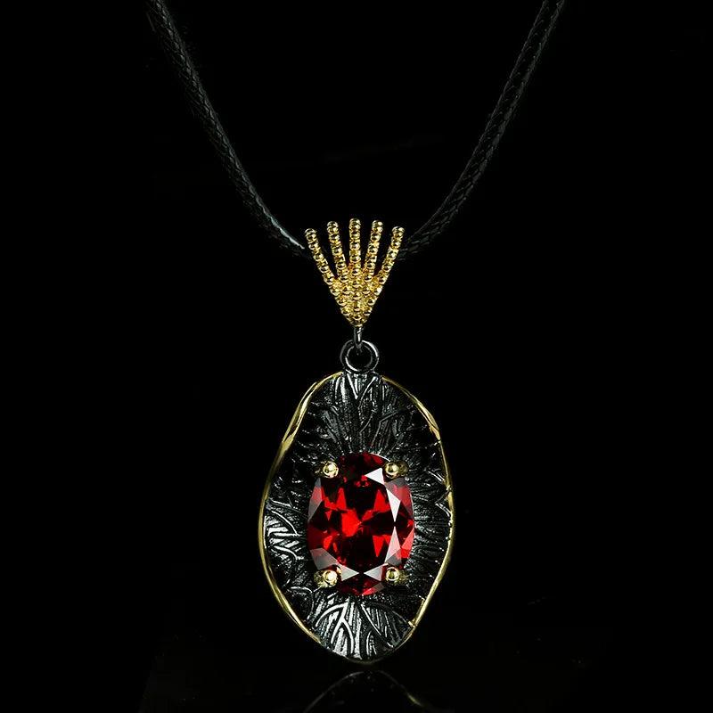 Red Zircon Pendant Jewelry for Necklace