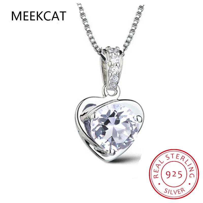 Heart Cut 2CT Moissanite Pendant Necklace