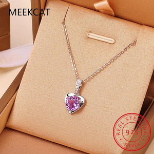 Heart Cut 2CT Moissanite Pendant Necklace