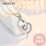 Heart Cut 2CT Moissanite Pendant Necklace