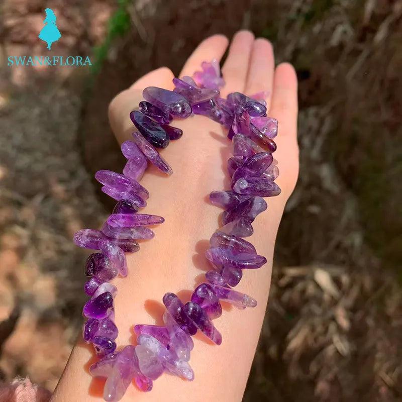 Amethyst Choker Necklace Women High Jewelry