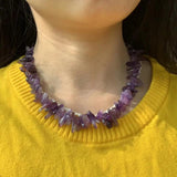 Amethyst Choker Necklace Women High Jewelry