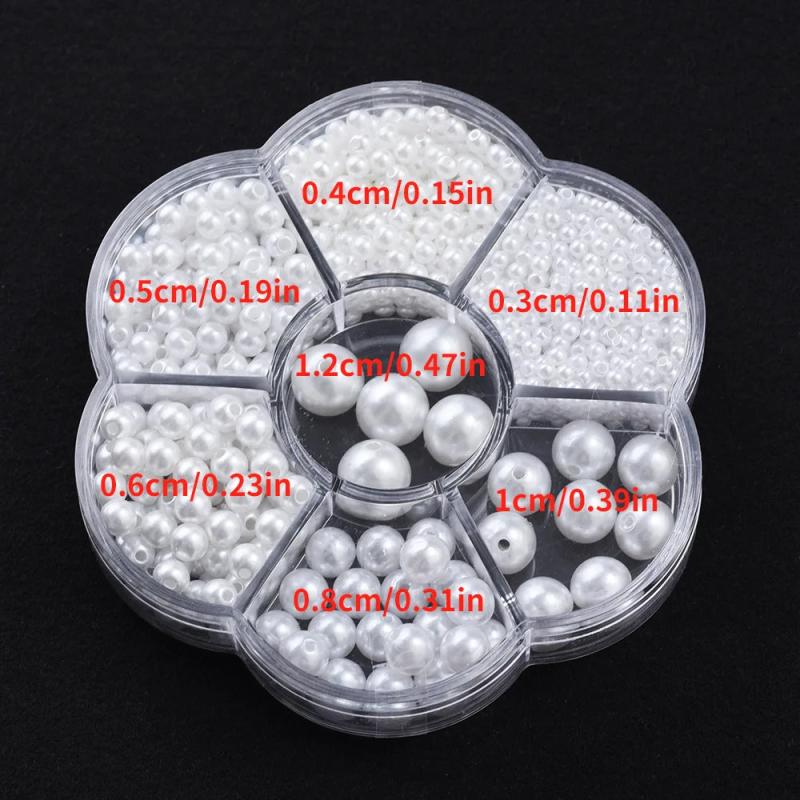 3-14mm Mixed Pearl Beads Round Beads ABS for Craft Jewelry Making DIY