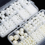 3-14mm Mixed Pearl Beads Round Beads ABS for Craft Jewelry Making DIY