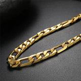 18K 20 Inch Classic 8MM Chain Necklace Men Jewelry Wedding Party