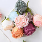 10PCS Silk Artificial Rose Head for DIY Wreaths Wedding Decoration