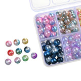 250pcs 8mm Gradient Acrylic Pearl Beads Jewelry Making DIY Craft Handbags