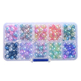 250pcs 8mm Gradient Acrylic Pearl Beads Jewelry Making DIY Craft Handbags