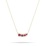 925 Silver Red Zircon Pendant Necklace For Lovers' Wedding