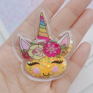 20pcs Unicorn Bling Flowing Patches for DIY Headband Accessories