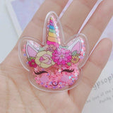 20pcs Unicorn Bling Flowing Patches for DIY Headband Accessories