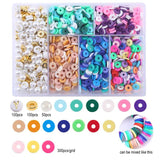 DIY Women Jewelry Kit Polymer Clay Beads Gift Pack Letters Bead Pearl Set