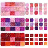 15 Grid Glass Seed Bead Set Box Jewelry Making Bulk DIY Spacer Bead Kits