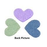 20Pcs/Lot 34mm Cotton Knitting Heart DIY Crafts Accessories