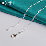 925 Silver 3 Star Chain Necklace Wedding Engagement Party Jewelry