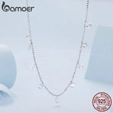 925 Silver Water Drop Zircon Necklace Women's Jewelry