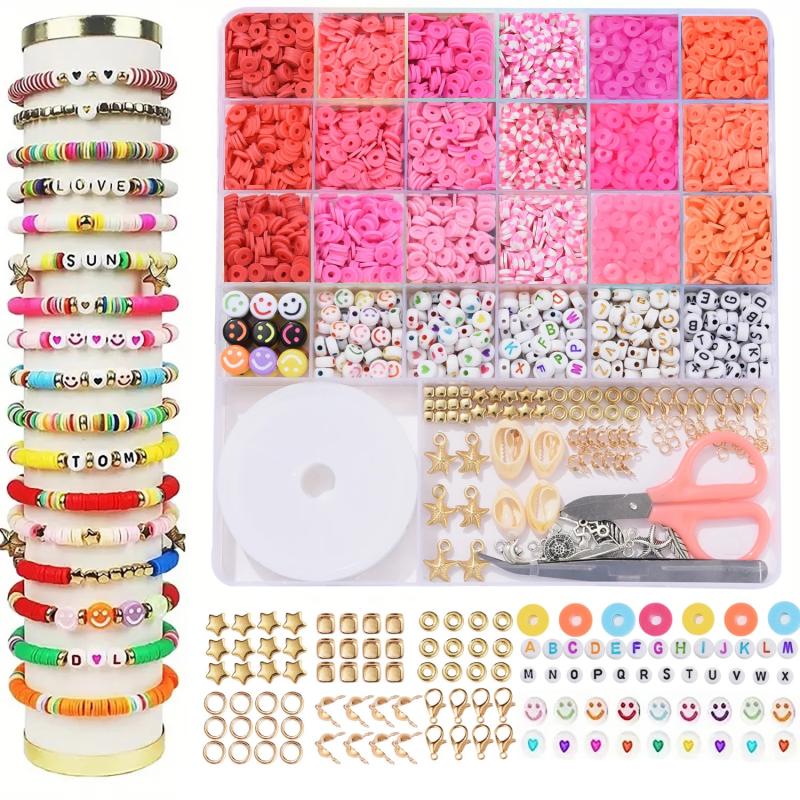 Polymer Clay Bead Set for Bracelet & Necklace Making