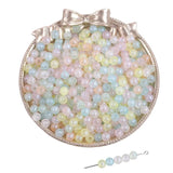 200pcs Colorful Mermaid Round Beads for DIY Bracelets, Earrings, Necklace