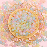 200pcs Colorful Mermaid Round Beads for DIY Bracelets, Earrings, Necklace