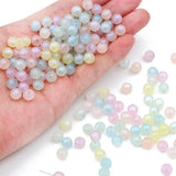 200pcs Colorful Mermaid Round Beads for DIY Bracelets, Earrings, Necklace