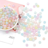200pcs Colorful Mermaid Round Beads for DIY Bracelets, Earrings, Necklace