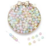 200pcs Colorful Mermaid Round Beads for DIY Bracelets, Earrings, Necklace
