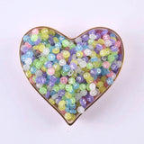Acrylic Heart Beads Mixed Letters Bracelet Necklace DIY
